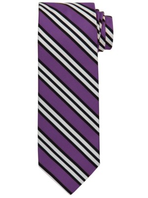 VioletStripe Custom Logo Tie